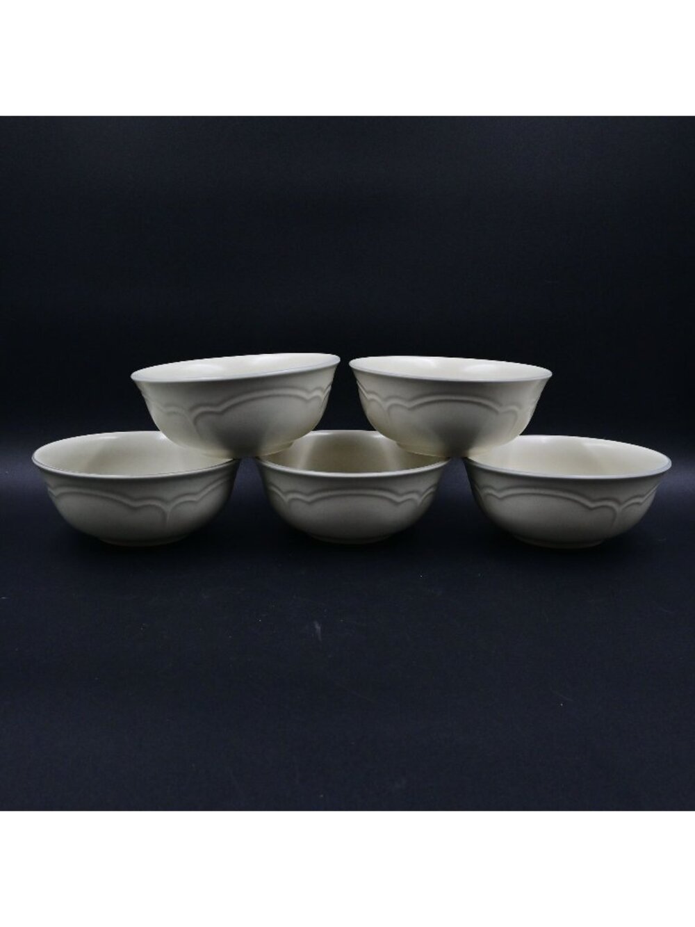 Pfaltzgraff Heirloom Soup Cereal & Berry Dessert Bowl Set of 5 Scalloped Design